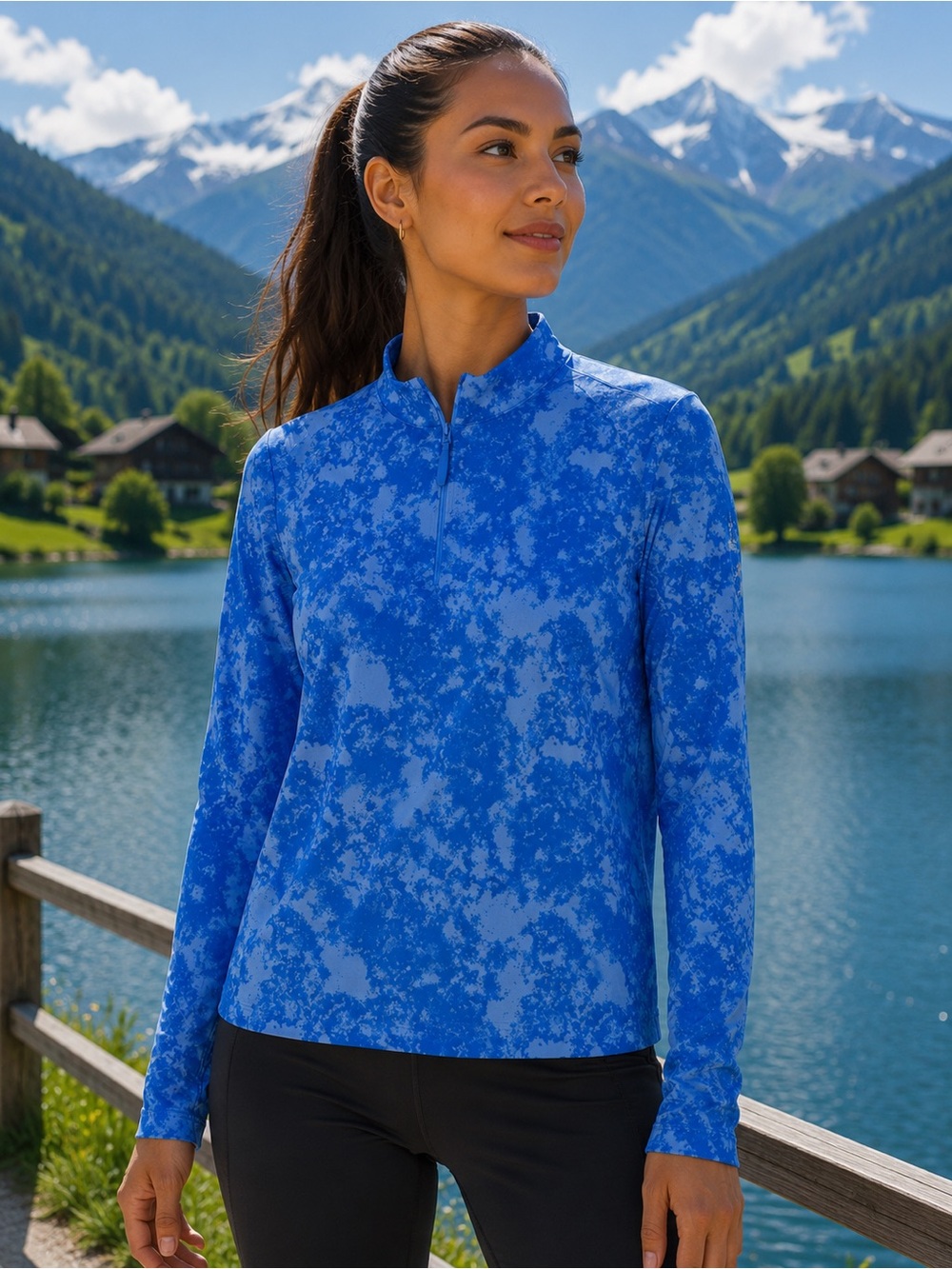 Levelwear Women's Vibrant Blue Long Sleeve Tee